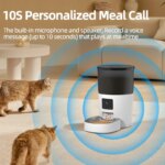 ROJECO Automatic Pet Feeder with Camera: Smart Video Dispenser for Cats and Dogs
