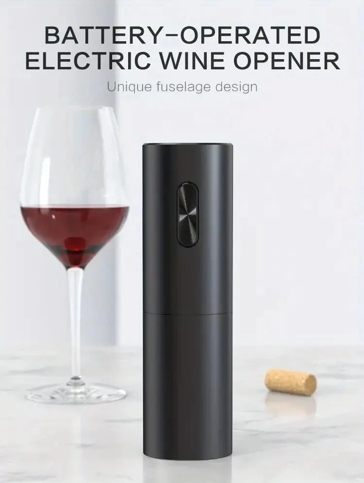 Automatic Electric Wine Opener: Corkscrew with Aerator Pourer, Foil Cutter