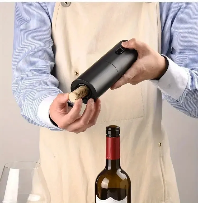 Automatic Electric Wine Opener: Corkscrew with Aerator Pourer, Foil Cutter