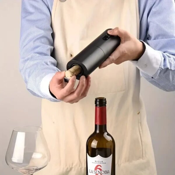 67583-tareoh.jpg Automatic Electric Wine Opener: Corkscrew with Aerator Pourer, Foil Cutter