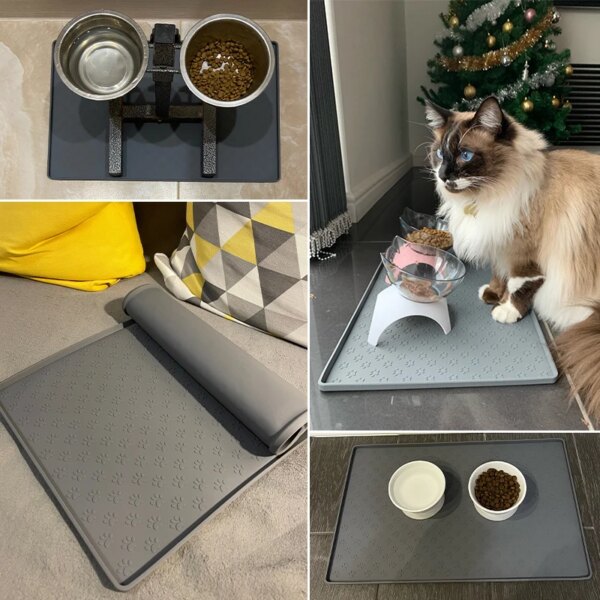 67739-j7jxnh.jpg Silicone Pet Placemat: Waterproof Dog/Cat Feeding Mat