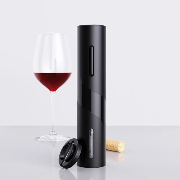 67836-bnh9pq.jpg Black Electric Wine Opener: Automatic Corkscrew with USB Charging