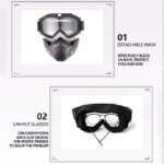 Windproof Motocross Goggles: UV Protection Eyewear with Mask