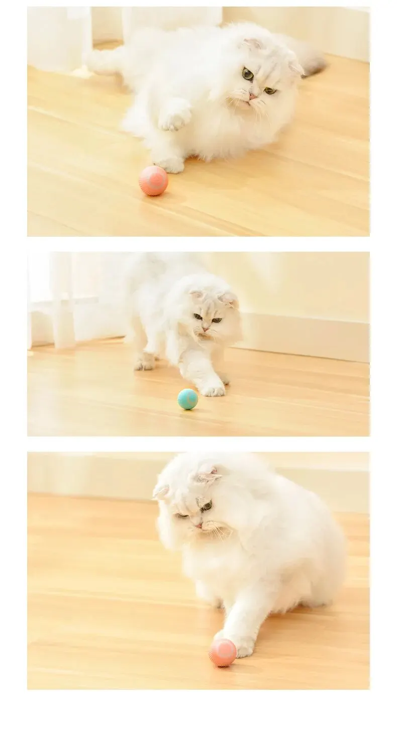 USB Charging Gravity Intelligent Rolling Ball Cat Toy: Teeth-Grinding and Bite-Resistant Pet Accessory