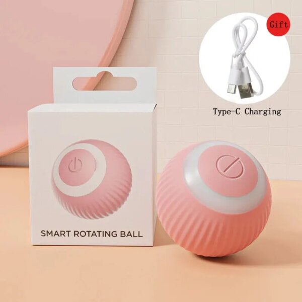USB Charging Gravity Intelligent Rolling Ball Cat Toy: Teeth-Grinding and Bite-Resistant Pet Accessory