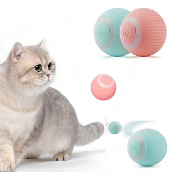 USB Charging Gravity Intelligent Rolling Ball Cat Toy: Teeth-Grinding and Bite-Resistant Pet Accessory
