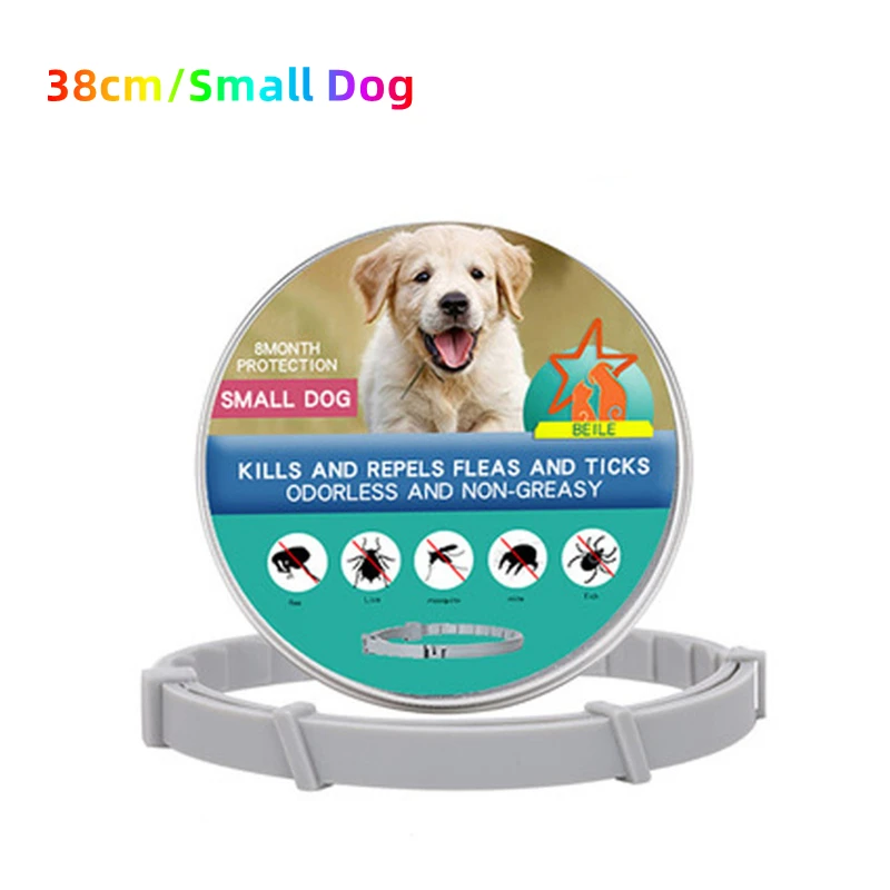 8-Month Protection Retractable Pet Collar: Anti-Flea and Tick for Dogs and Cats