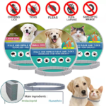 8-Month Protection Retractable Pet Collar: Anti-Flea and Tick for Dogs and Cats