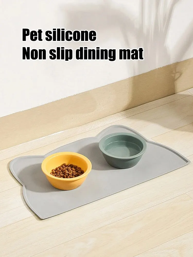 Waterproof and Non-Slip Pet Placemat: Prevents Food and Water Spills, Easy to Clean