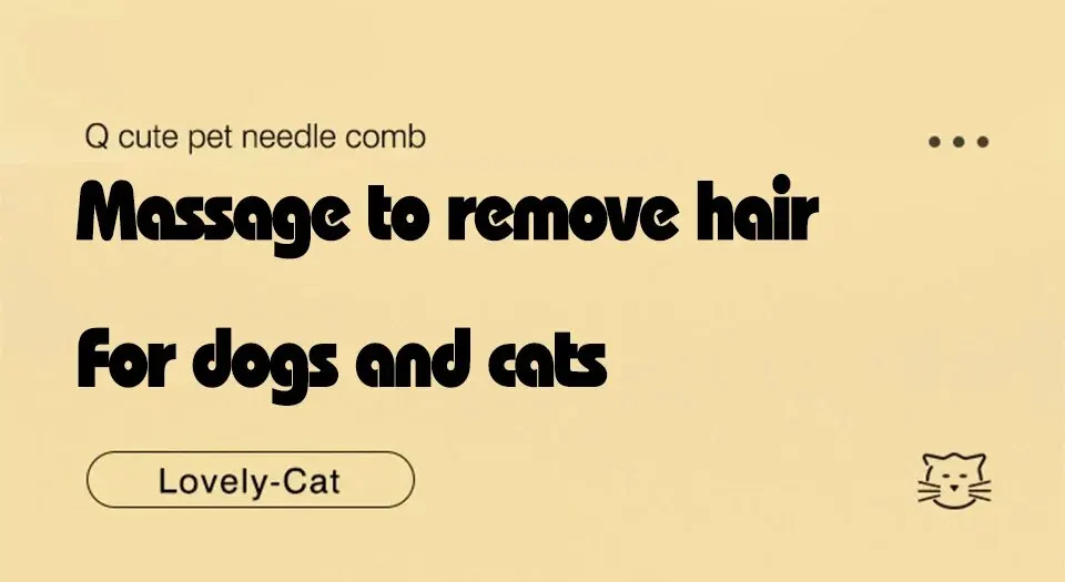 One-Key Hair Removal Pet Comb: Magic Massage Grooming Brush for Cats and Dogs