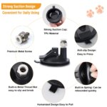 Interactive Feather Wand Cat Toy: Super Suction Cup with Detachable 2 PCS Feather Replacements