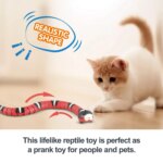 Interactive Automatic Electronic Snake Cat Teaser: Smart Sensing Kitten Toy, USB Rechargeable