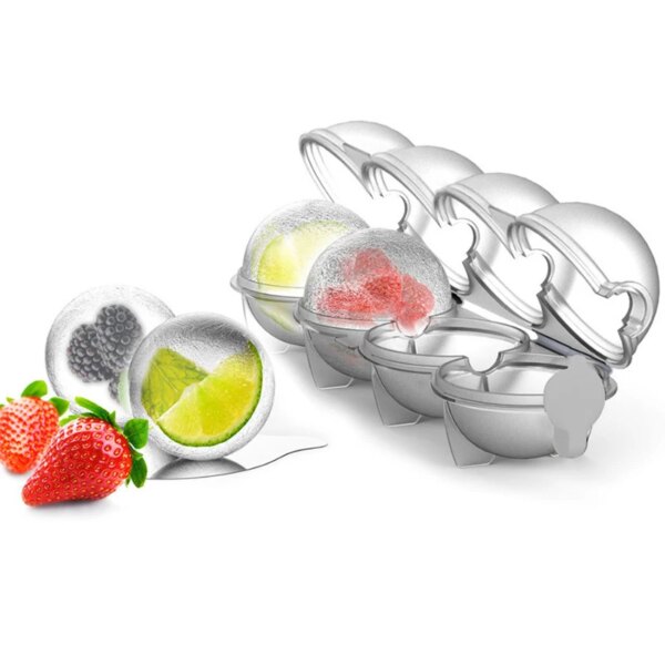 68196-xi3d0u.jpg Round Ice Hockey Mold: 4-Hole Ice Cube Maker for Whisky, Cocktails, and Vodka