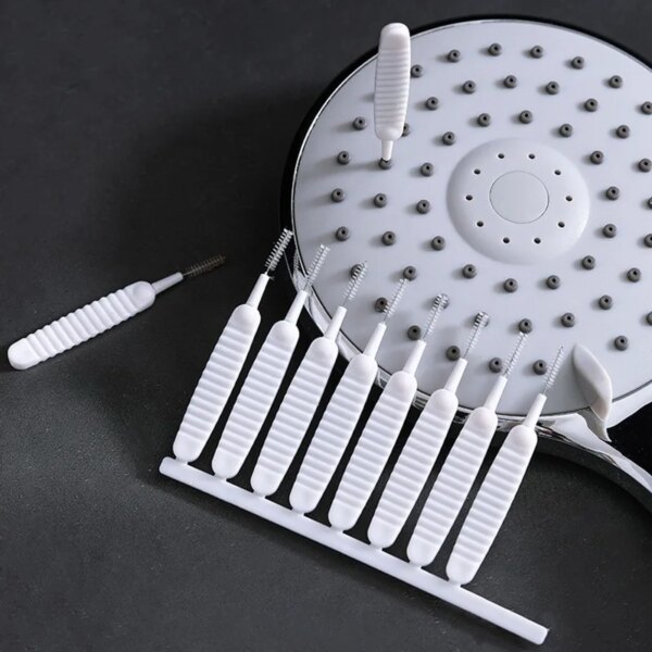 Micro Nylon Brush Nozzle: Shower Cleaning Tools for Bathroom, Available in 10-100PCS