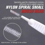 Micro Nylon Brush Nozzle: Shower Cleaning Tools for Bathroom, Available in 10-100PCS