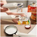 Retractable Multi-Function Bottle Opener: Stainless Steel, Magnetic Suction, Labor-Saving Kitchen Tool