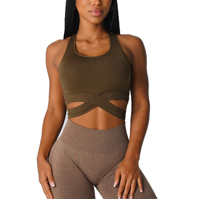 Nvgtn Sculpt Seamless Bra Top: Elastic, Breathable, Fitness Underwear for Women