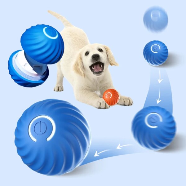 USB Automatic Moving Bouncing Smart Dog Toy Ball: Interactive Pet Toy for Puppy, Cat Product