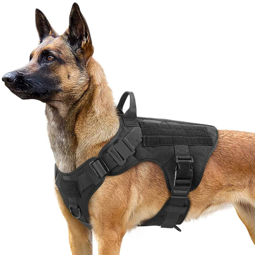 Large Dog Harness and Leash Set: Training Walking Vest for German Shepherd, Malinois, and All Breeds