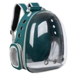Transparent Capsule Bubble Pet Backpack: Breathable Carrier for Small Animals, Ideal for Travel