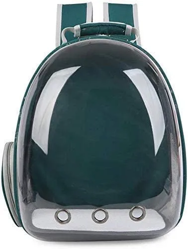 Transparent Capsule Bubble Pet Backpack: Breathable Carrier for Small Animals, Ideal for Travel