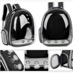 Transparent Capsule Bubble Pet Backpack: Breathable Carrier for Small Animals, Ideal for Travel