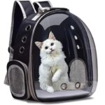 Transparent Capsule Bubble Pet Backpack: Breathable Carrier for Small Animals, Ideal for Travel