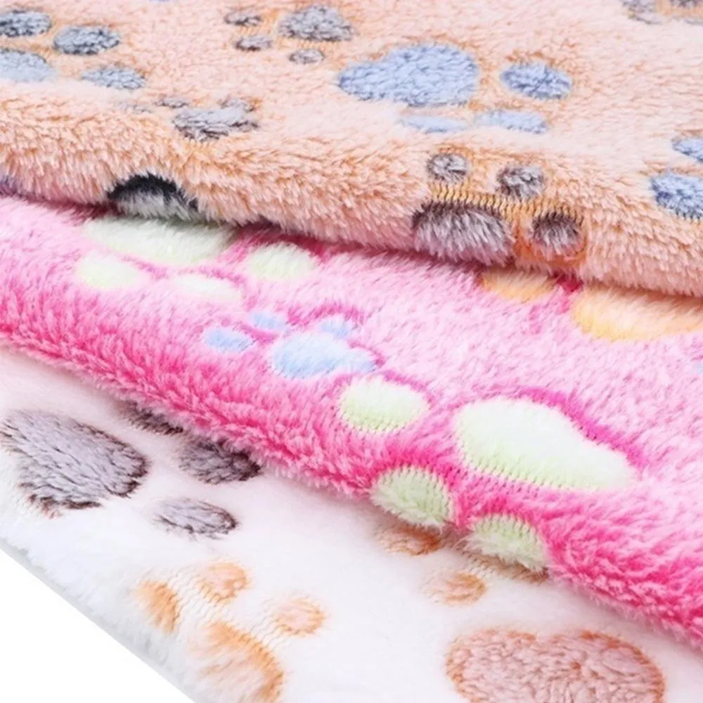 Soft Fluffy Pet Blanket: High Quality, Cute Cartoon Pattern, Warm and Comfortable for Cats and Dogs