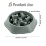New Pet Dog Feeding Food Bowl: Slow Down Eating Feeder Dish, Prevents Obesity, Food Storage