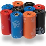 120 Rolls Dog Poop Bags: Outdoor Cleaning Refill Garbage Bags for Pets, 15 Bags/Roll