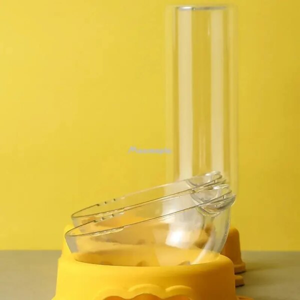 69471-e8jrwt.jpg 3-in-1 Automatic Pet Feeder: Double Bowl with Water Fountain, Raised Stand Dish for Cats and Dogs