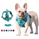Reflective No-Pull Dog Harness Set: Adjustable Vest Strap with 1.5m Traction Leash, Breathable for Dogs, Puppies, and Cats