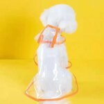 Transparent Hooded Raincoat: Pet Waterproof Jacket made of Soft PVC, Ideal for Small Dogs and Puppies