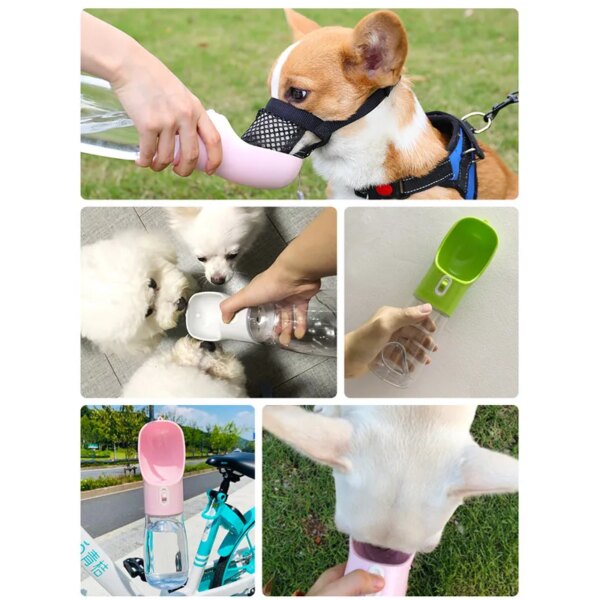 69585-amzlrp.jpg Portable Pet Dog Water Bottle Feeder Bowl: Ideal for Outdoor Travel, Convenient Drinking Solution for Dogs