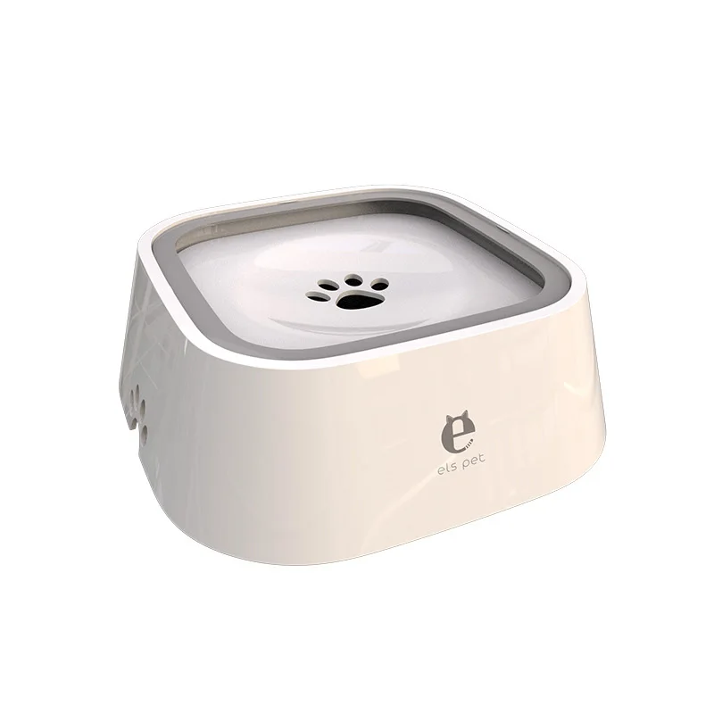 Floating Dog Drinking Water Bowl: Plastic Anti-Over Dispenser, Non-Wetting Mouth Cat Bowl, Spill-Proof