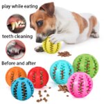 Natural Rubber Dog Chew Toy: Tooth Cleaning Treat Ball, Extra-Tough Interactive Elasticity Ball (5cm), Pet Product