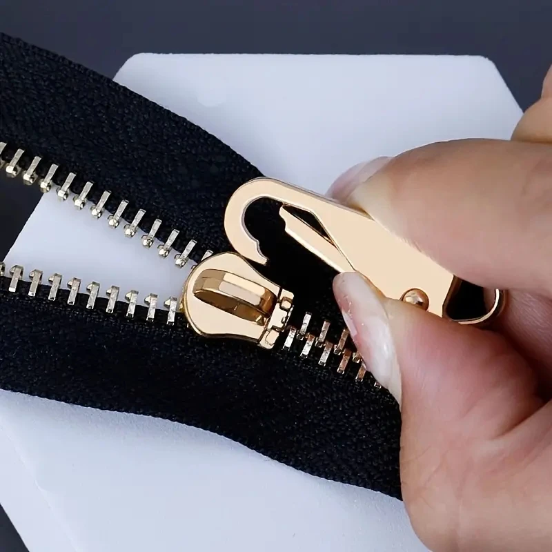 10 Pcs Zipper Slider Puller: Instant Zipper Repair Bag Replacement Buckles for Travel Bags, Suitcases, DIY Sewing Craft