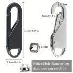 10 Pcs Zipper Slider Puller: Instant Zipper Repair Bag Replacement Buckles for Travel Bags, Suitcases, DIY Sewing Craft