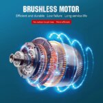 Gisam 520N.M Brushless Electric Impact Wrench: Cordless 1/2 inch Electric Wrench for Makita 18V Battery Power Tools