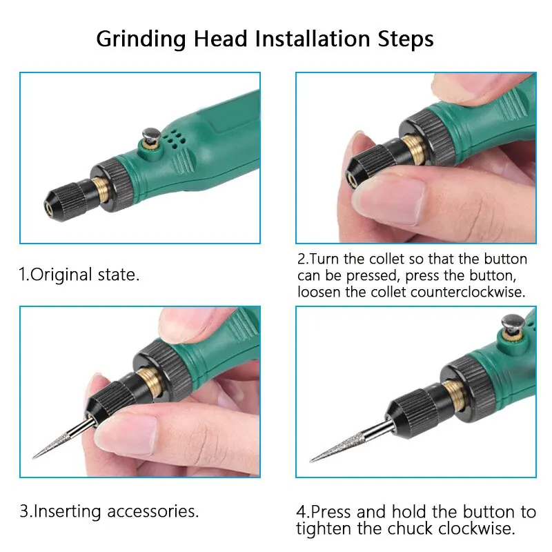 Electric Micro Grinder: Charging Carving, Peach Core Grinding, Word Polishing, Small Drill