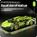 Technical Racing Sport Car Model Building Blocks: City Mechanical Speed Vehicle Supercar Brick Puzzle Toys