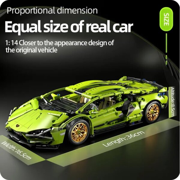 70182-am40lp.jpg Technical Racing Sport Car Model Building Blocks: City Mechanical Speed Vehicle Supercar Brick Puzzle Toys