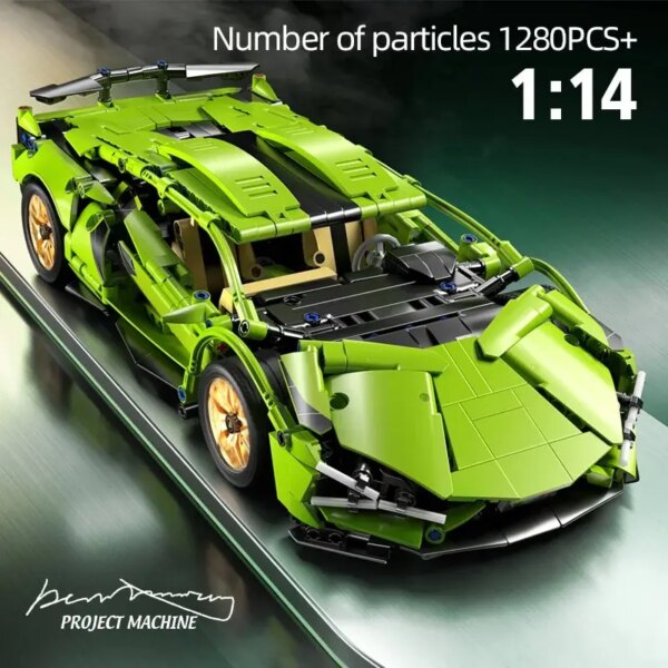 70182-lamxfy.jpg Technical Racing Sport Car Model Building Blocks: City Mechanical Speed Vehicle Supercar Brick Puzzle Toys