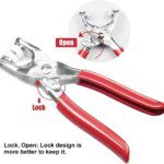 Five Claw Buckle Clamp Set: Invisible Color Metal Buckle for Baby's Clothes, Shoes, and Bags. Includes Snap Button Plier Tool