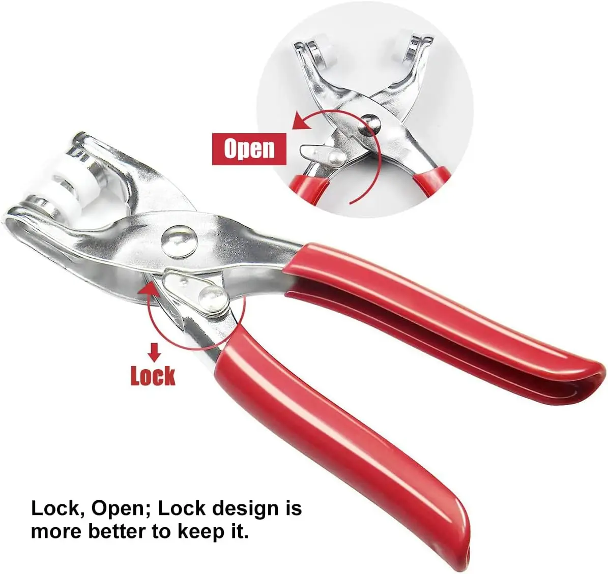 Five Claw Buckle Clamp Set: Invisible Color Metal Buckle for Baby's Clothes, Shoes, and Bags. Includes Snap Button Plier Tool