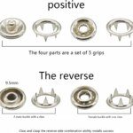 Five Claw Buckle Clamp Set: Invisible Color Metal Buckle for Baby's Clothes, Shoes, and Bags. Includes Snap Button Plier Tool