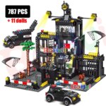 SWAT Police Station Military City Model Set: Includes Prison Car, Policeman Boat, Figures, Building Blocks. Great for Kids