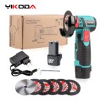 YIKODA Mini 12V Brushless Angle Grinder: Cordless Polishing Grinding Machine, Diamond Cutting DIY Power Tools