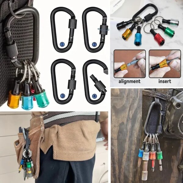 Upgrade, Push to Unlock, Hex Shank Bits Holder: Lightweight 12pcs Set