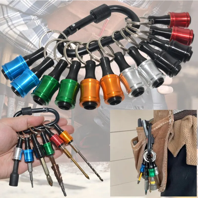 Upgrade, Push to Unlock, Hex Shank Bits Holder: Lightweight 12pcs Set